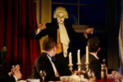 POSH by Laura Wade. Designed by E.M. Parry. Dir. Susannah Tresillian. Nottingham Playhouse & Salisbury Playhouse, 2015.