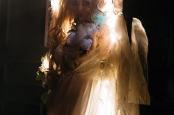 Lucy McCormick in Effigies of Wickedness: Songs Banned by the Nazis. Gate Theatre / ENO co-production. Set and costume design by E.M. Parry. Directed by Ellen McDougall. 2018. photo Helen Murray