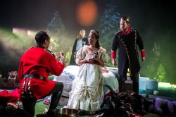 GRIMM TALES by Philip Pullman, based on Tales of the Brothers Grimm, adapted / devised by Kirsty Housley and the company. Designed by E.M. Parry. Dir. Kirsty Housley. Unicorn Theatre, 2019.