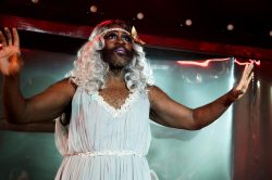 La Gateaux Chocolate in Effigies of Wickedness: Songs Banned by the Nazis. Gate Theatre / ENO co-production. Set and costume design by E.M. Parry. Directed by Ellen McDougall. 2018. photo Helen Murray